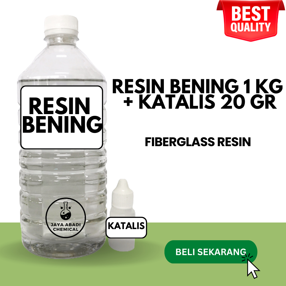 

Resin Bening 1 KG + Katalis 20 gram