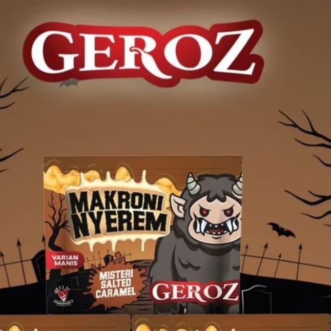 

Geroz - Makroni Nyerem - Varian Manis - Rasa Salted Caramel