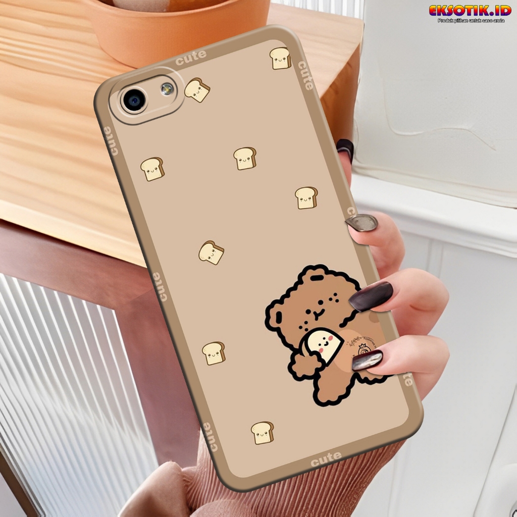 Case OPPO F1S- Eksotik.id - Casing  OPPO F1S - Case CUTE BEAR - Skin Handphone - Silikon  OPPO F1S -