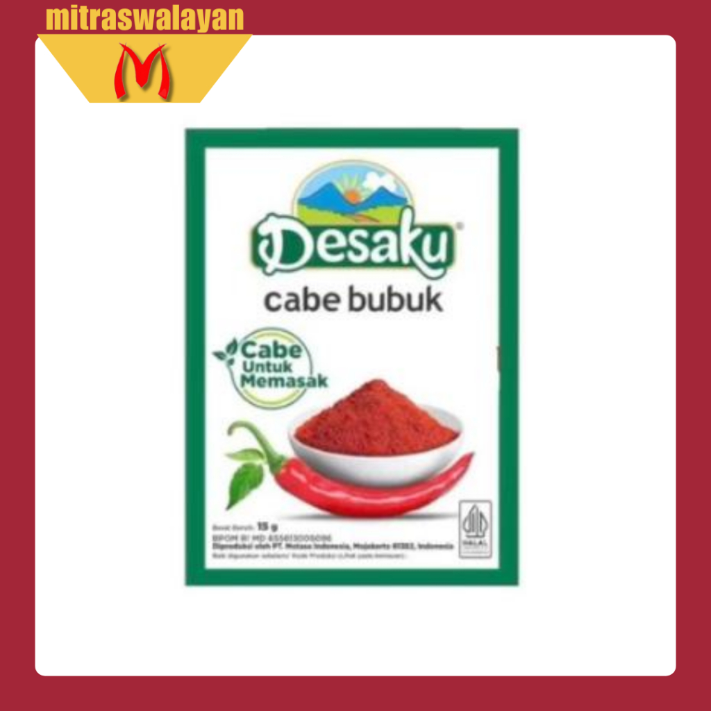 

DESAKU Cabe Bubuk Kemasan Sachet 15 gr