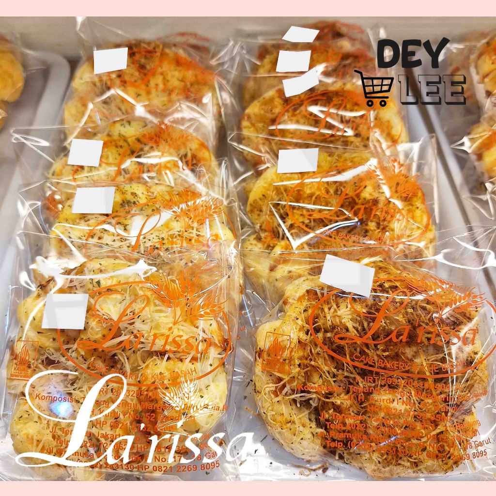 

LARISSA Roti Pizza Keju per 1 pc Satuan ALL VARIANT Fresh Halal Bandung