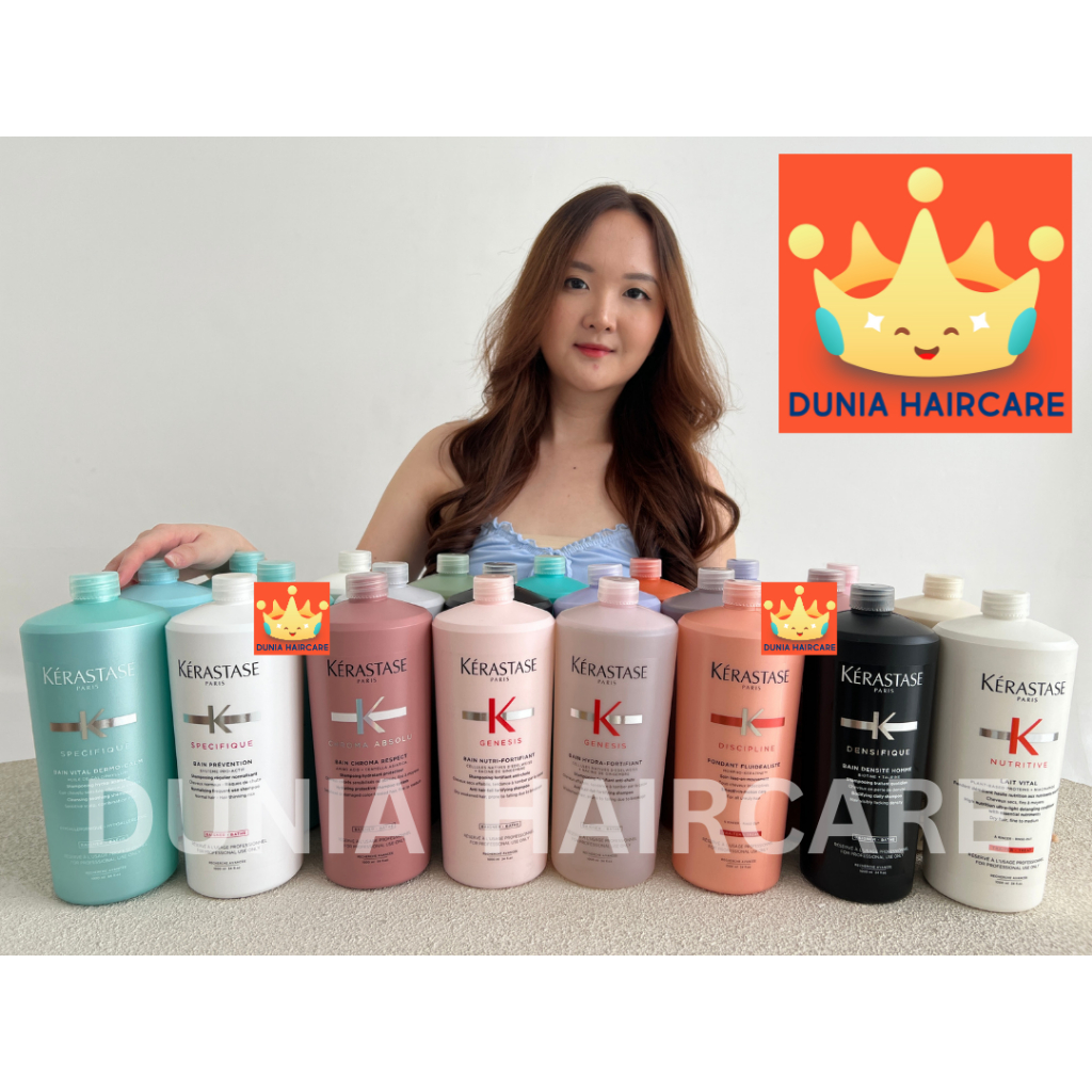 Kerastase SHAMPOO / CONDI 1000ml ORIGINAL Bain Prevention, Bain Genesis, Bain Vital, Bain Densifique