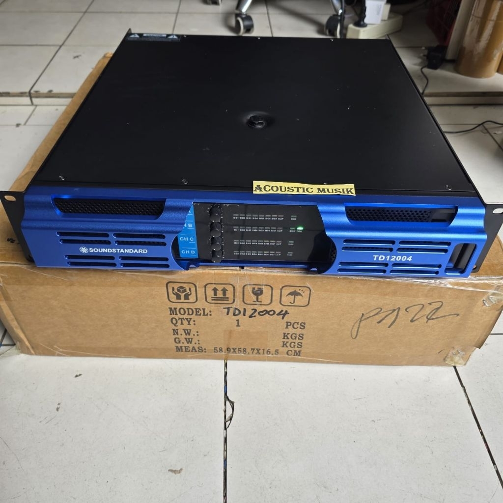 POWER AMPLIFIER SOUNDSTANDARD TD-12004 POWER AMPLI 4 CHANNEL x 1200 WATT TD 12004