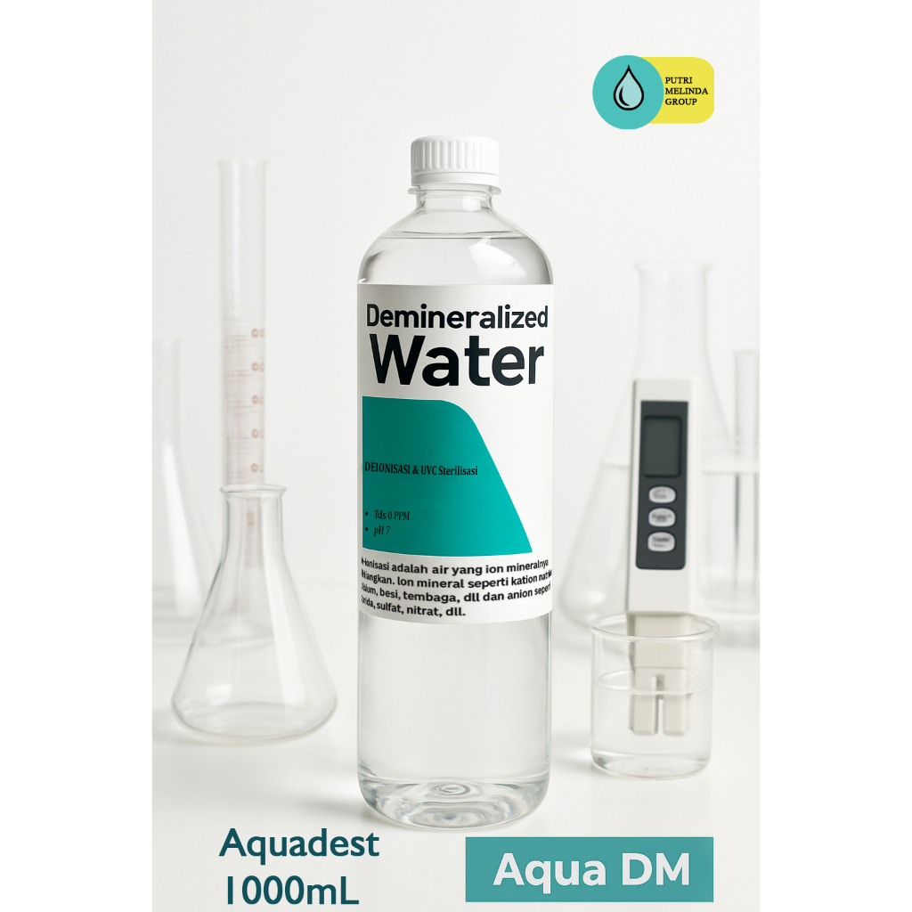

Aquadest / Aqua DM / Pelarut kimia 1 liter