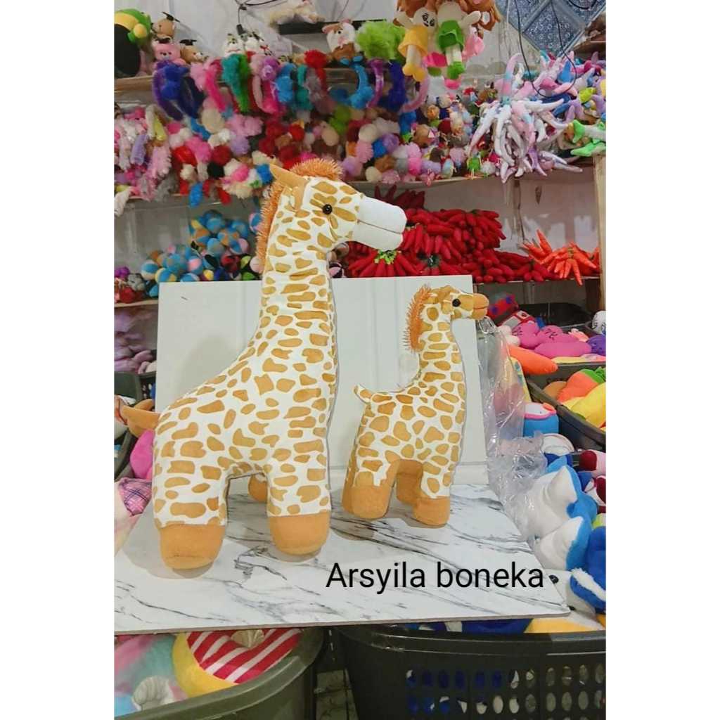 Boneka Jerapah lucu besar,L 43m, jerapah besar