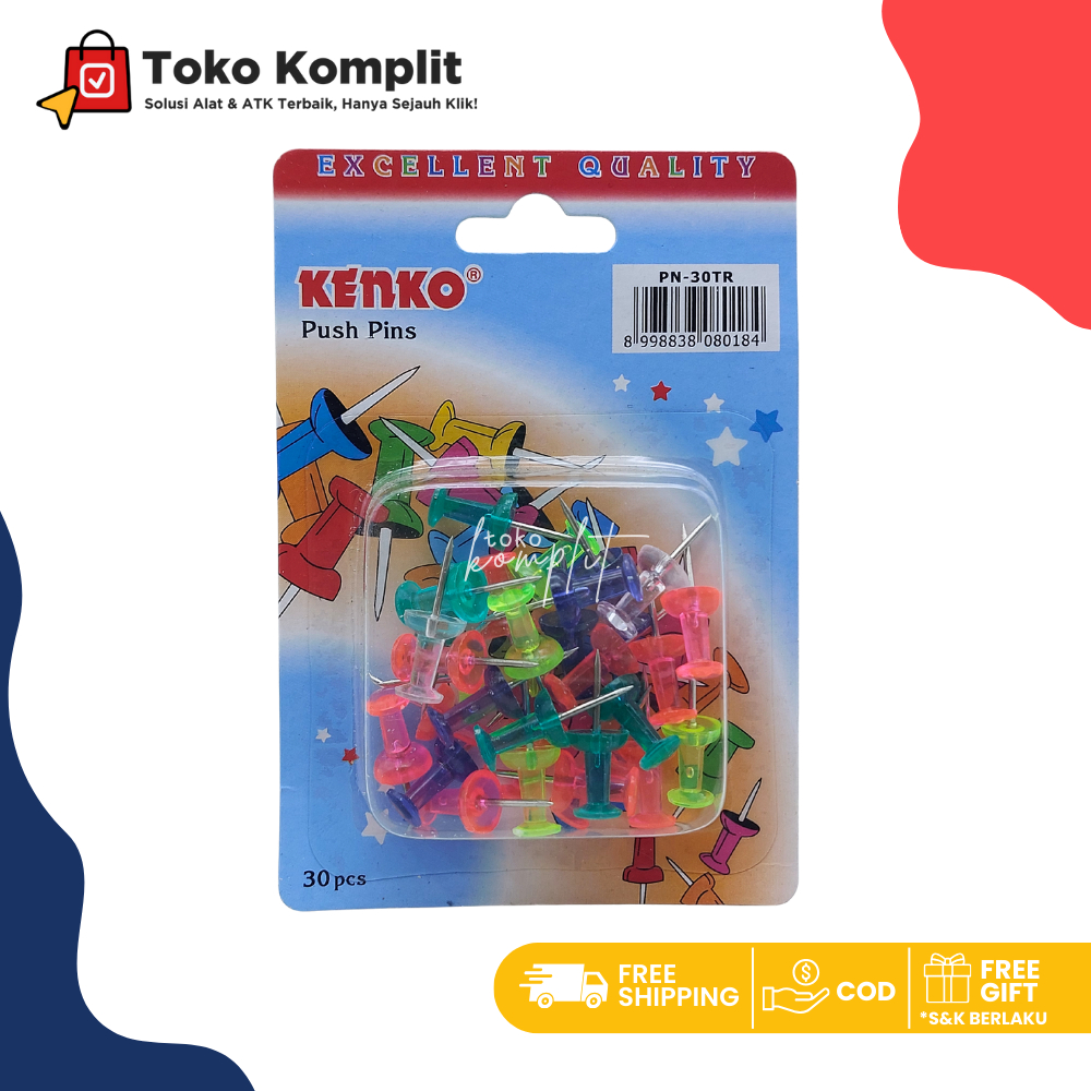 

Komplit - Push Pin Kenko PN-30 Transparan