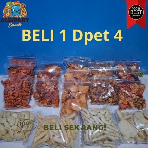 

Sneak Cemilan Makroni Seblak Mix Telor Gabus Makanan Ringan Kriuk Renyah