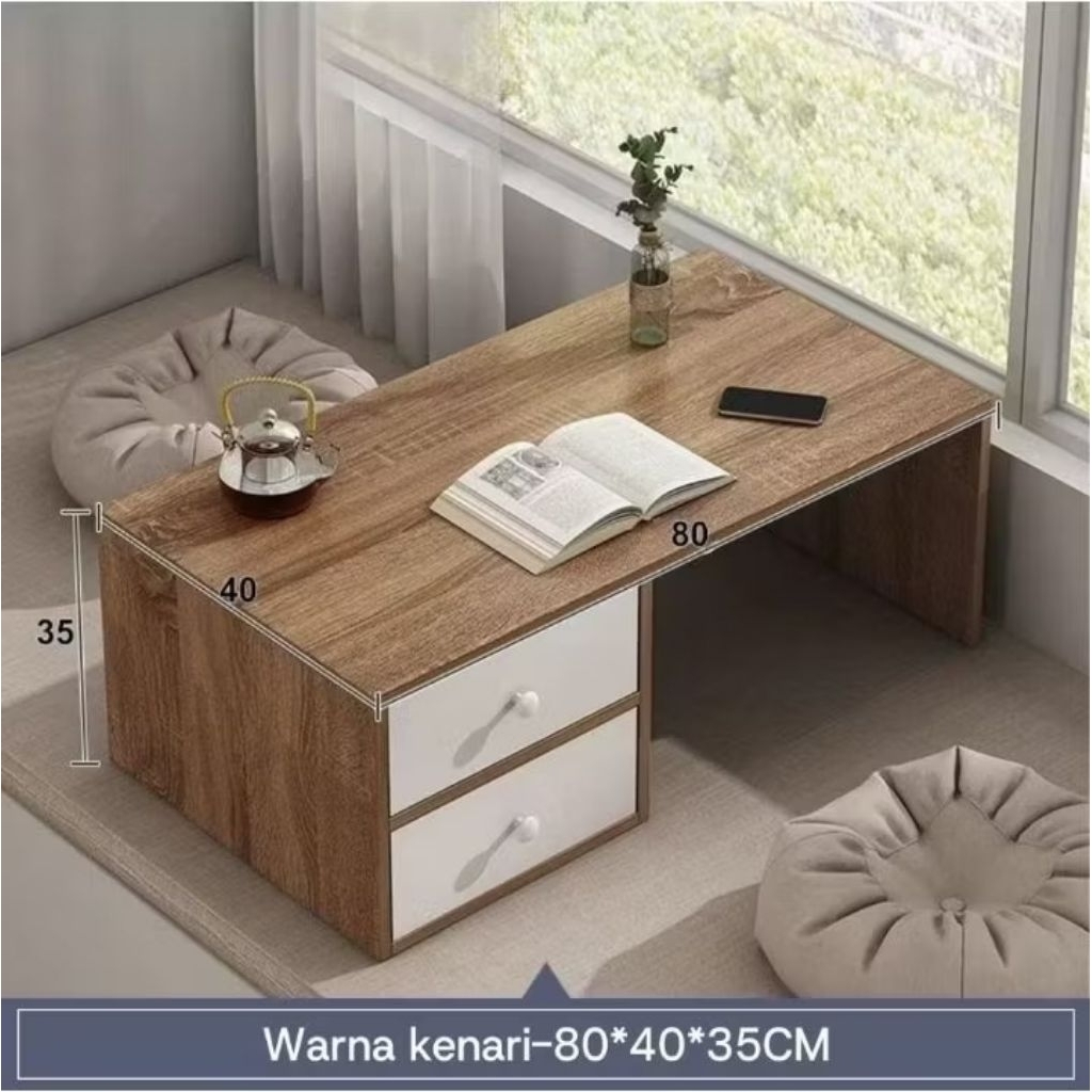 Meja Lesehan Laci 2 Kayu Jati meja belajar lesehan meja belajar mini kayu jati