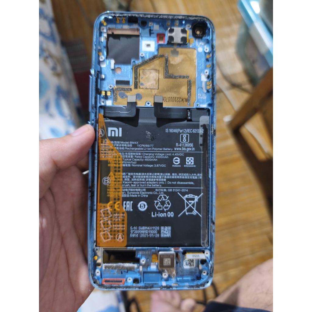 Lcd Xiaomi mi 11 5g minus garis hijau