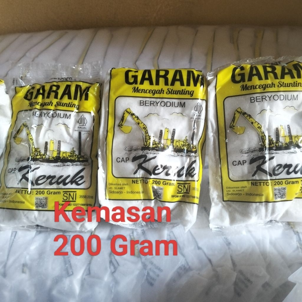 

Promo!!! Gram Halus Garam Dapur Beryodium Kemasan 200gram