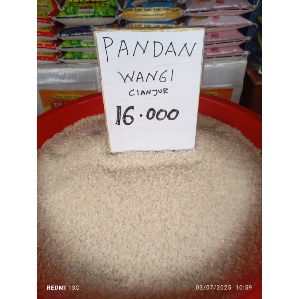 

Beras Pandan Wangi PER LITER