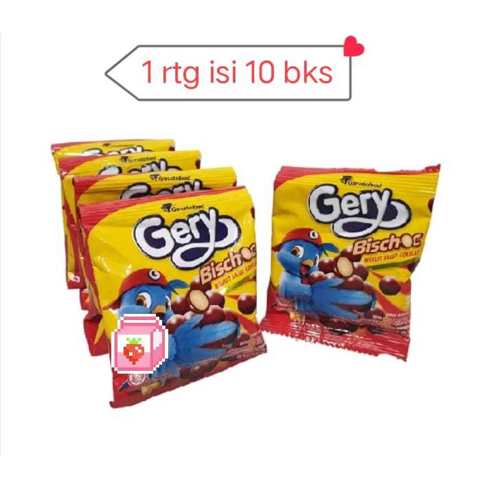 

Gery Bischoc Biskuit Bulat Cokelat Halal 10 Bks x 7 Gr