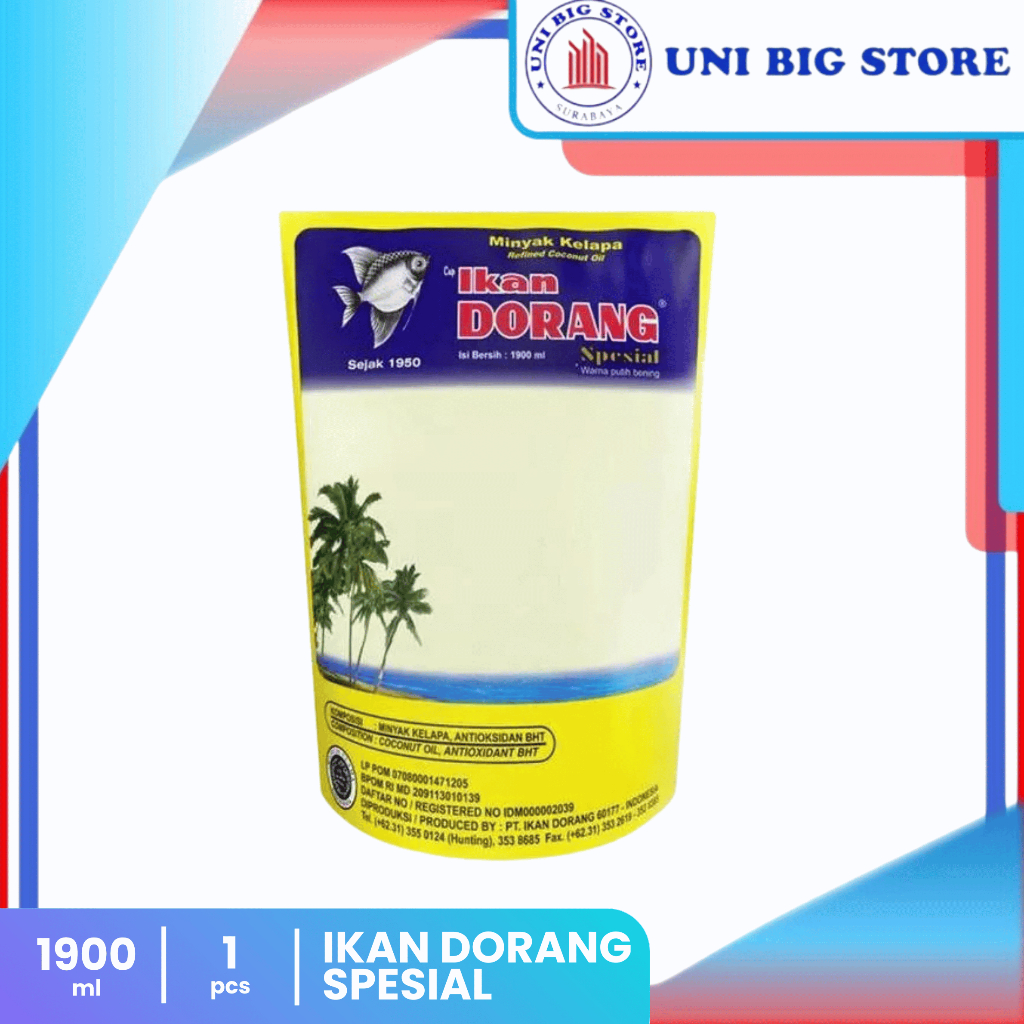 

Minyak Goreng IKAN DORANG SPESIAL 1900 ml Kelapa Fried Oil Ikan Dorang Special