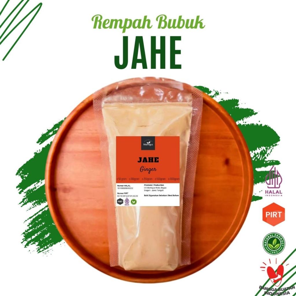 

Jahe Bubuk Herbal Rempah Organik (100 GRAM)