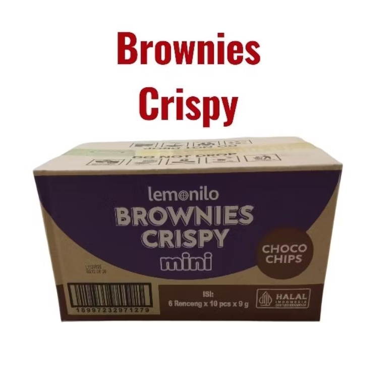 

Baru !!! Lemonilo - Brownies Crispy Mini Choco Chips, Kartonan ( 1 dus isi 6 renceng)