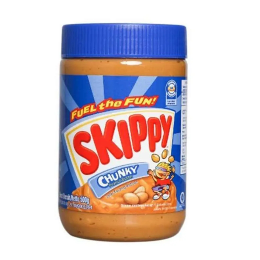 

Skippy Chunky Peanut Butter 500 Gr / Skippy Peanut Butter (khusus kartonan 1 karton isi 12)
