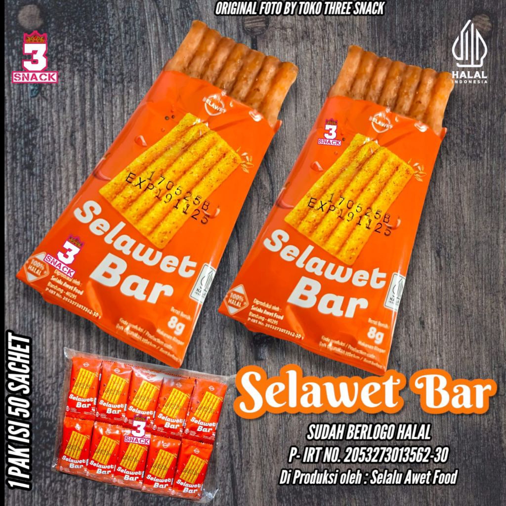

SELAWET BAR 1 PAK ISI 5 RCG ( 50 BUNGKUS )