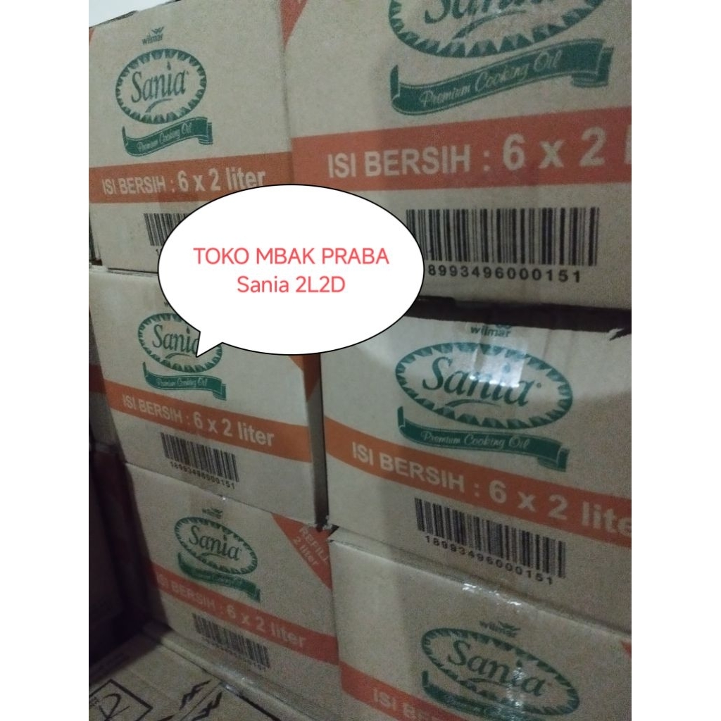 

minyak goreng sawit sania 2Liter2karton
