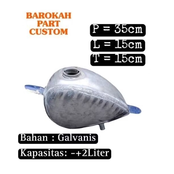 Tangki Chopper Mini bahan galvanis Tangki Peanut Tangki Custom Tangki Termurah Tangki Terlaris