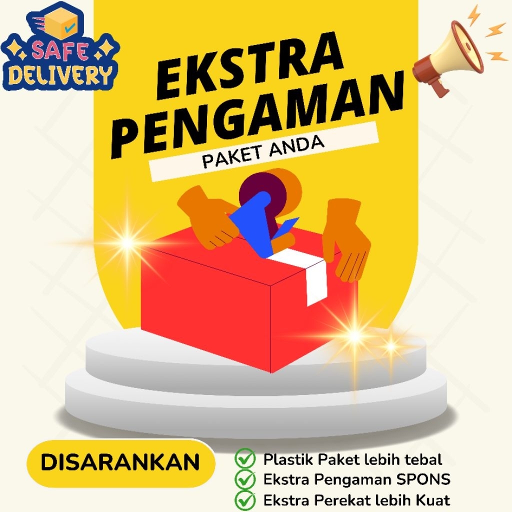 

Ekstra Pengaman Paket – Polymailer Lebih Tebal + Spons + Perekat lebih Kuat