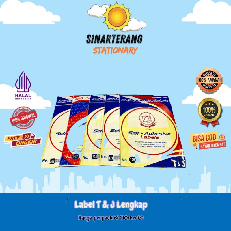 

Label T&J 99/100/101/103/105/102/107/121/123