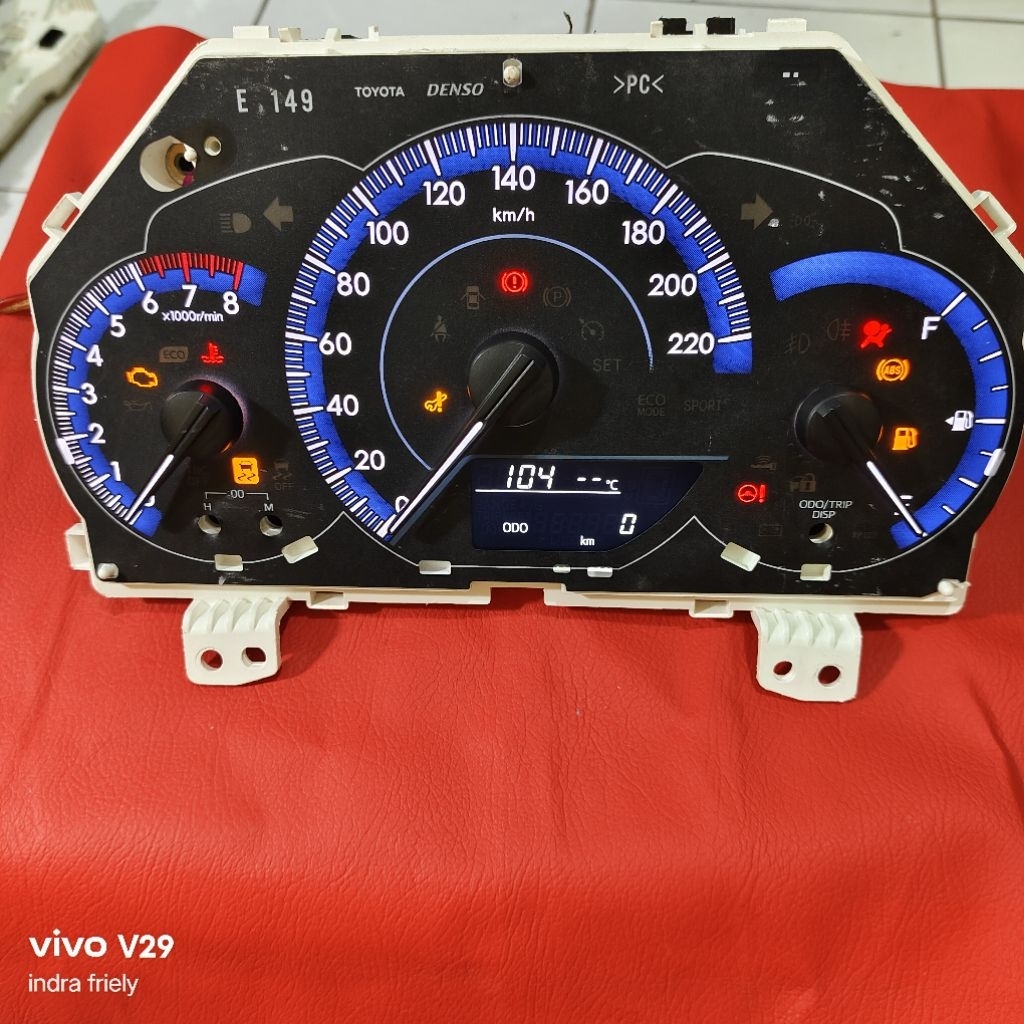 Spedometer all new vios Gen 4 2018-2019
