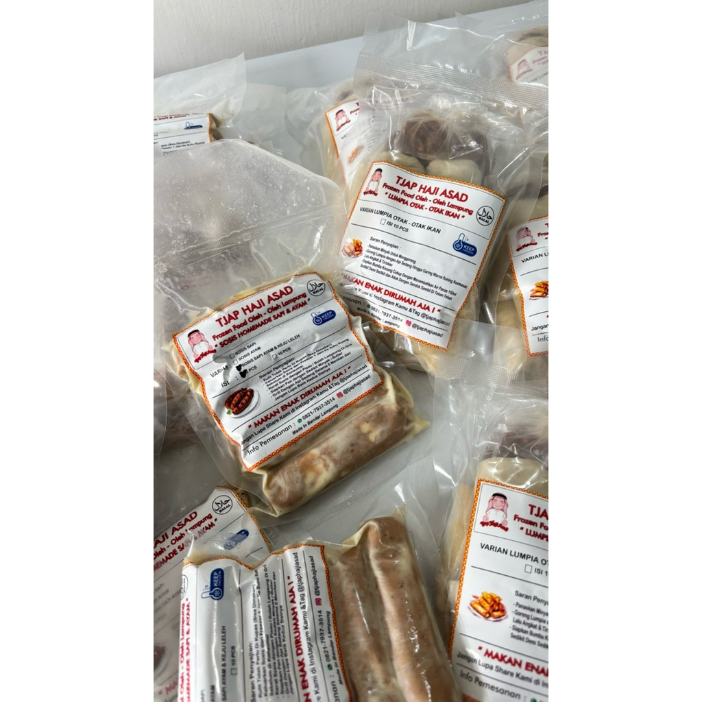 

lumpia otak otak & sosis keju tjap hj asad