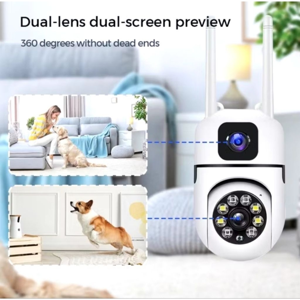 CCTV Outdoor 360° 8MP Dual Audio