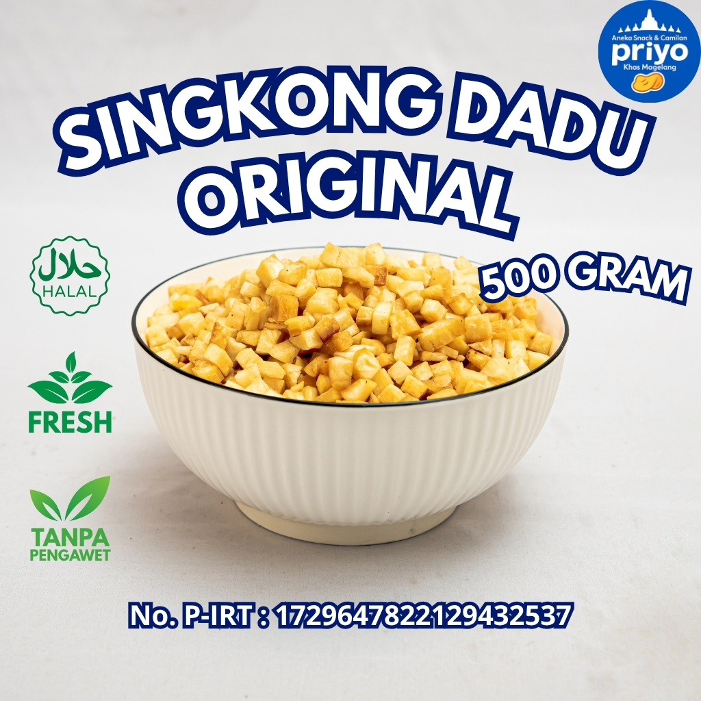 

Singkong Dadu Original 500g Priyo Snack Renyah Gurih Halal Tanpa Pengawet
