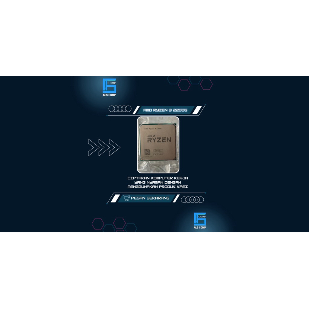 AMD Ryzen 3 2200G TRAY FREE FAN ORIGINAL AMD