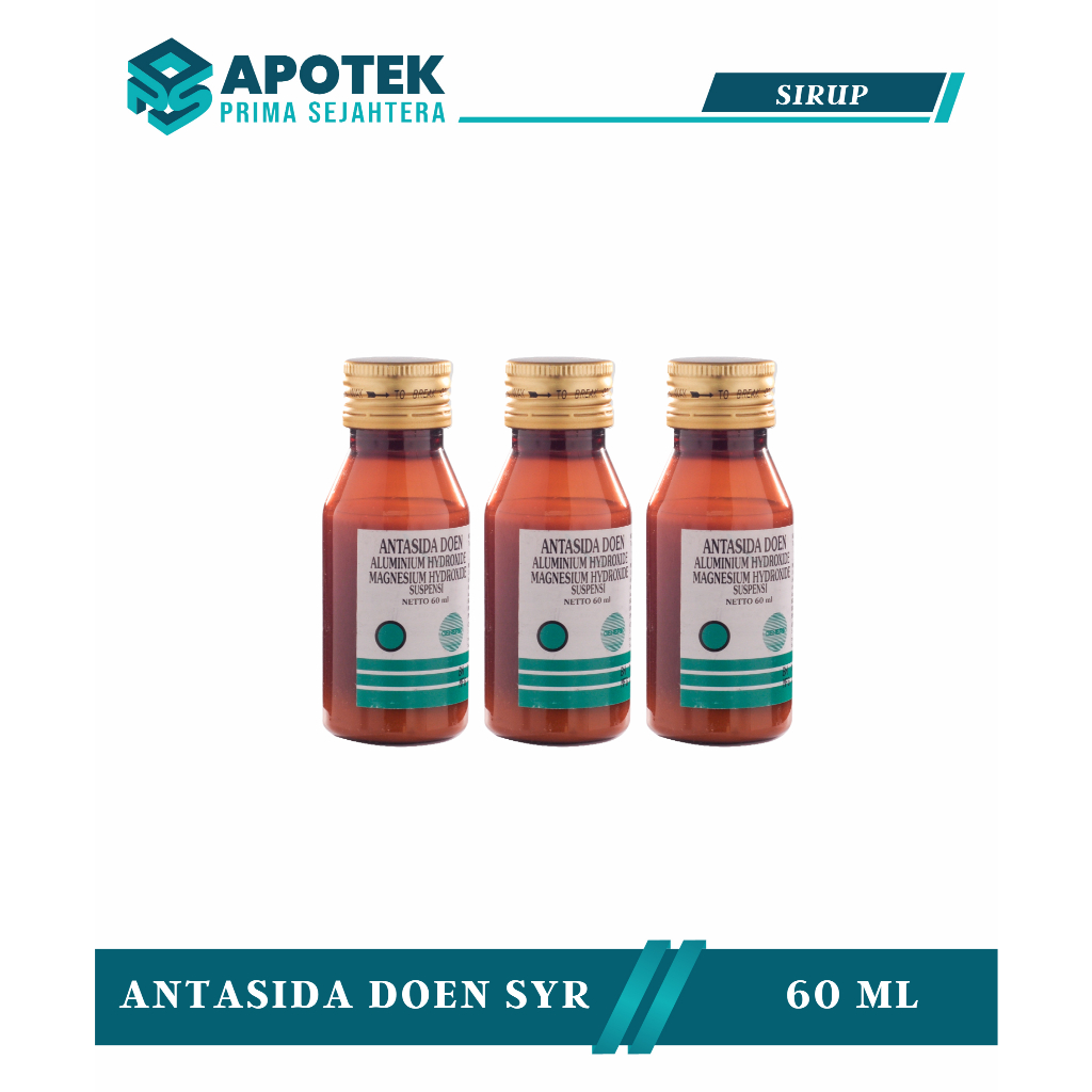Antasida Doen Sirup Erela 60 ml - Syrup Lambung Maag / Antasida Sirup