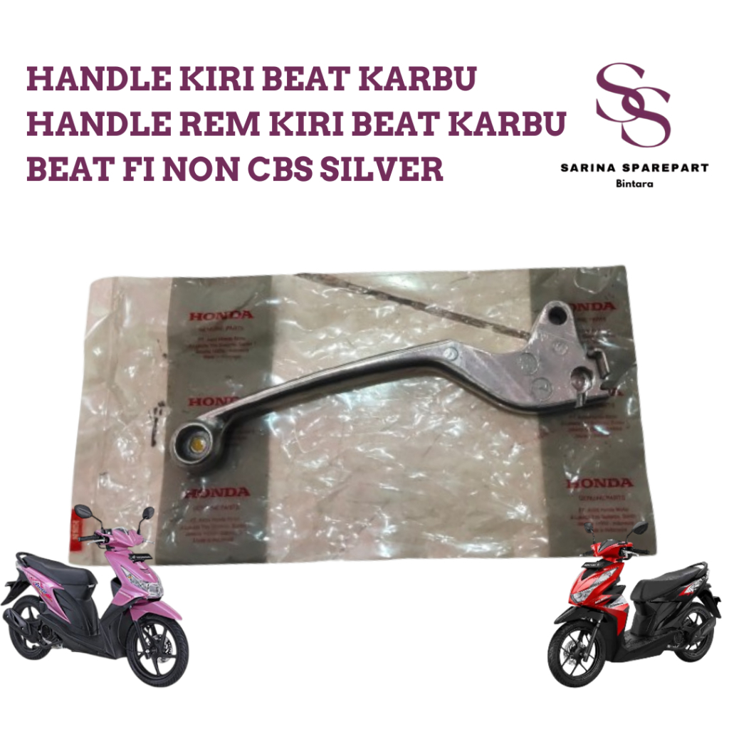 Handle kiri Beat karbu handle rem kiri beat karbu beat fi non cbs silver