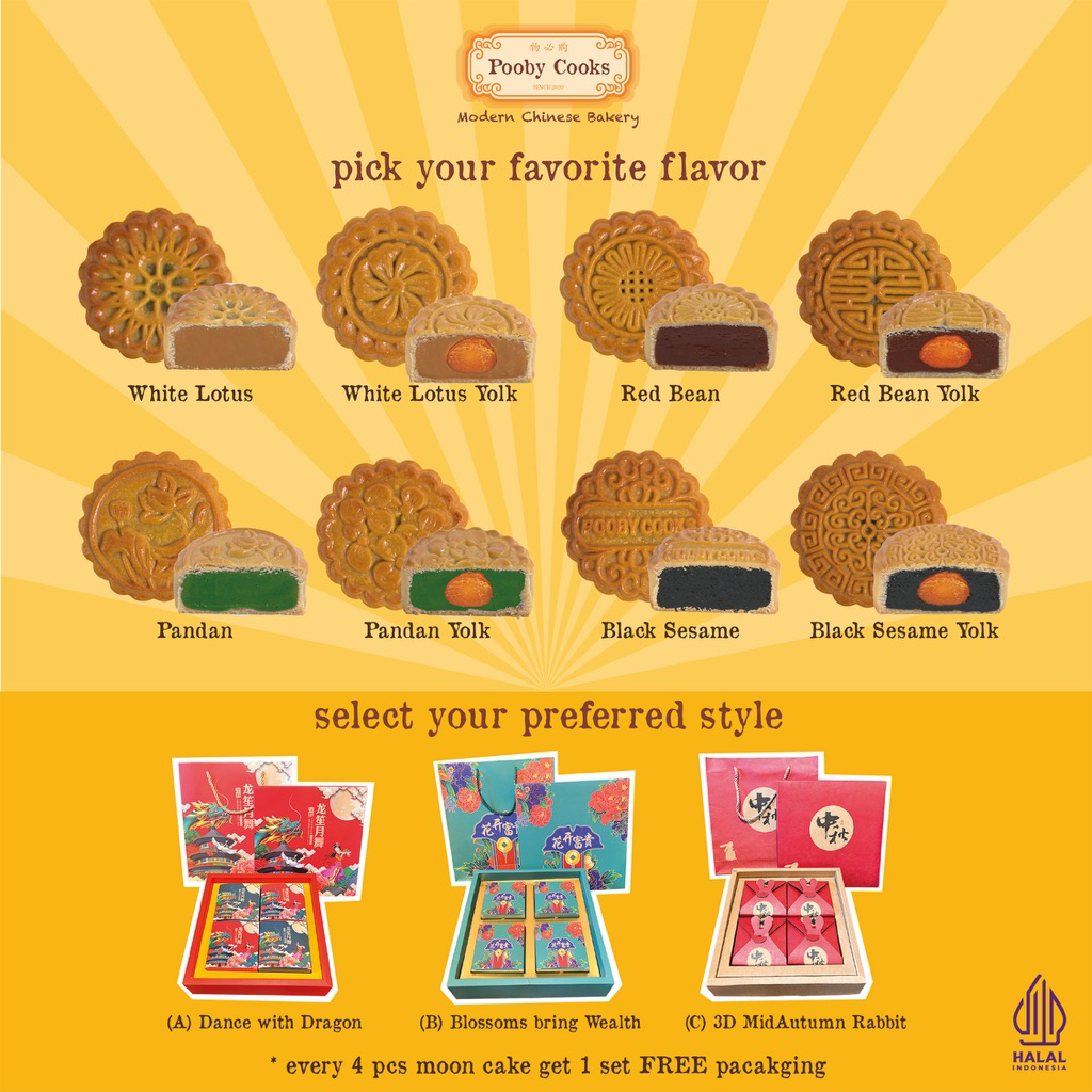 

Mooncake / kue bulan Pooby cooks