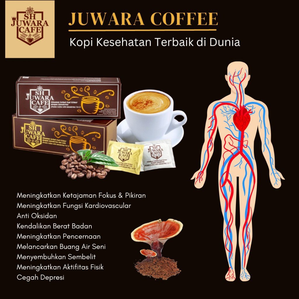 

SH JUWARA CAFE 3 IN 1 PAHIT DENGAN GANODERMA