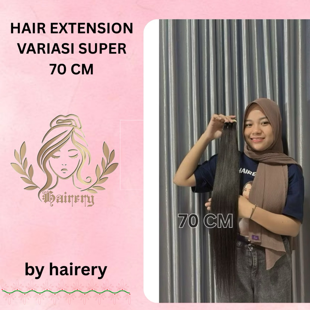 Hair extension super 70 cm smoothing / natural / warna