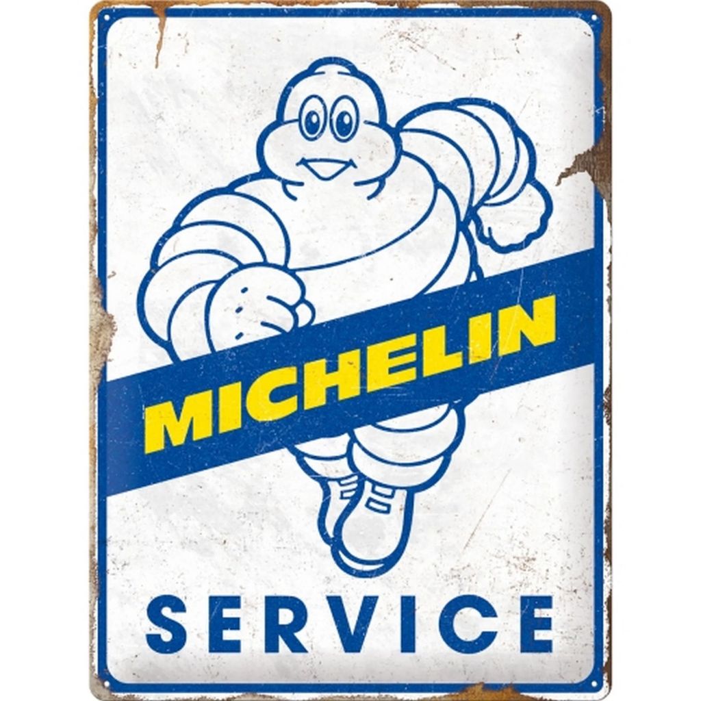 Enamel Vintage Michelin - Service (30 cm x 40cm)