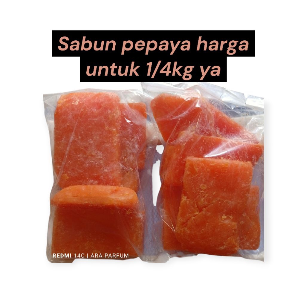Sabun Pepaya RDL Ori Rijekan Pabrik 1/4Kg Sabun Mencerahkan Wajah