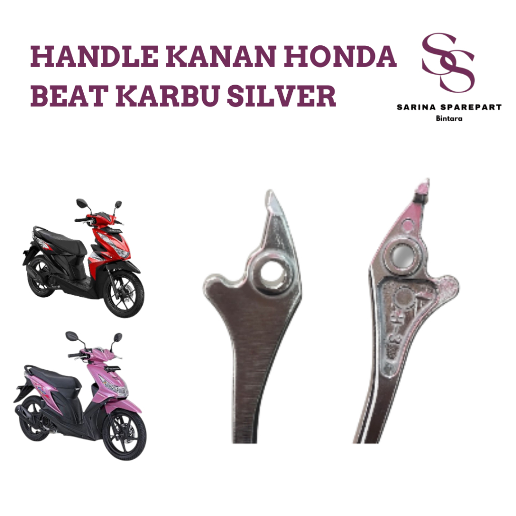 Handle rem kanan honda beat karbu handle kanan beat karbu lama KVY silver handle rem depan