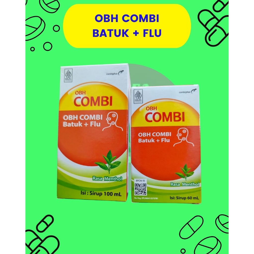 OBAT BATUK PILEK DEMAM OBH COMBI BATUK PLUS FLU / OBH COMBI BATUK PLUS FLU RASA MENTHOL