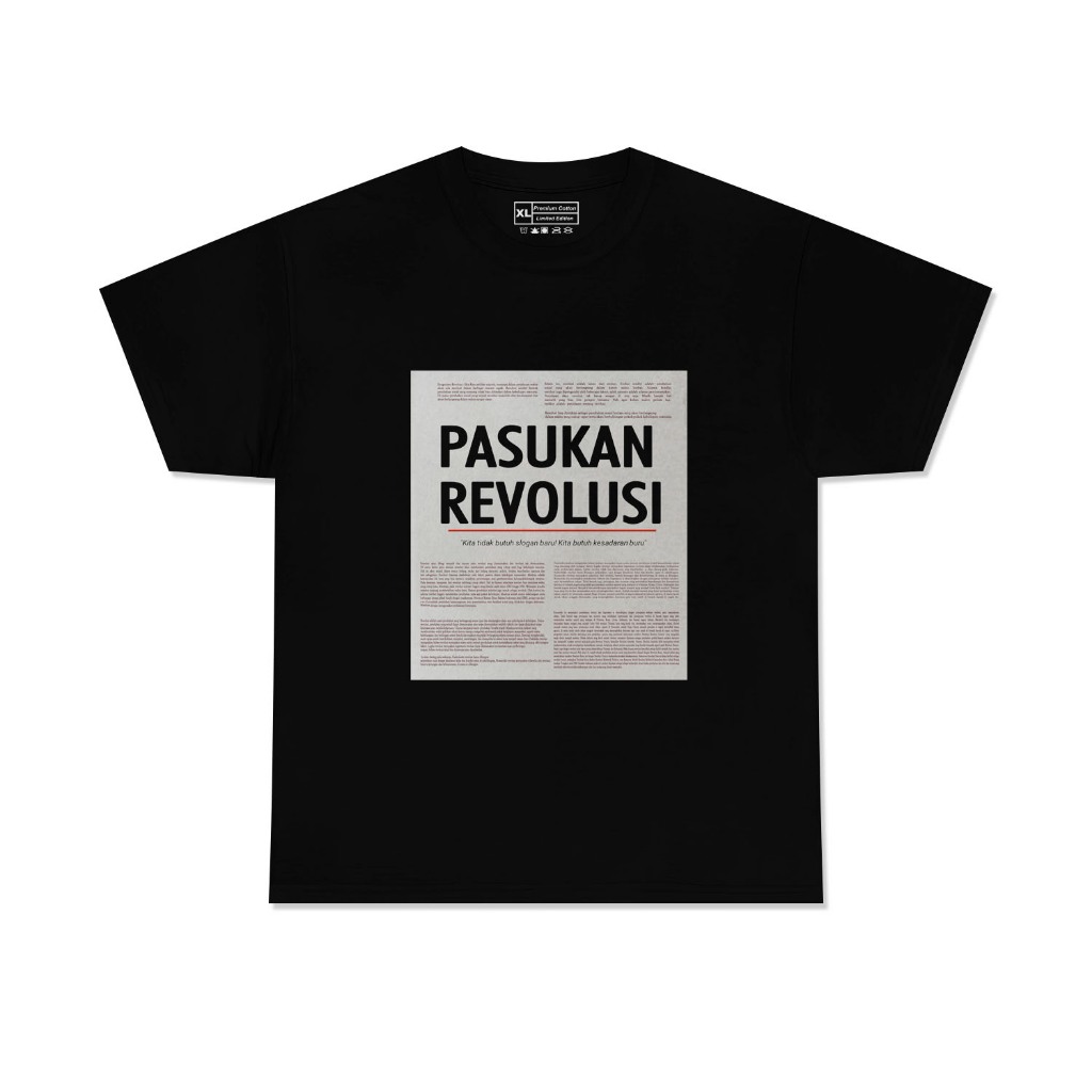 Kaos Pasukan Revolusi / T-shirt Malaka Project / Kaos Pasukan Revolusi Unisex Tee