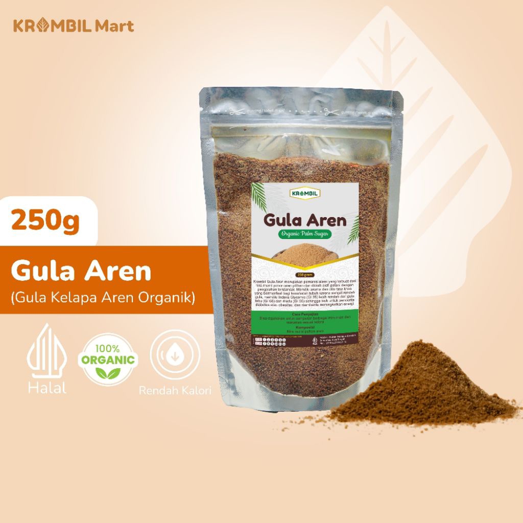 Gula Aren Bubuk Organik Asli 250g
