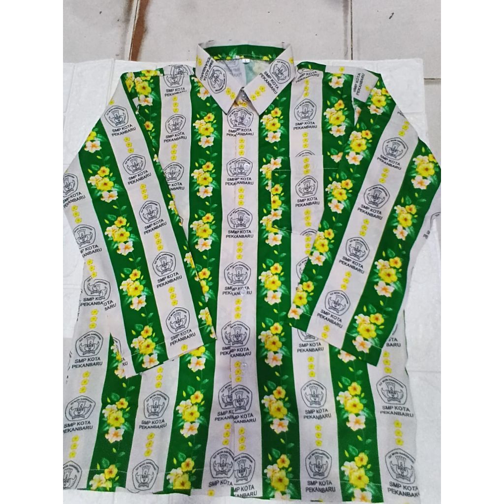 seragam sekolah batik SMP pekanbaru