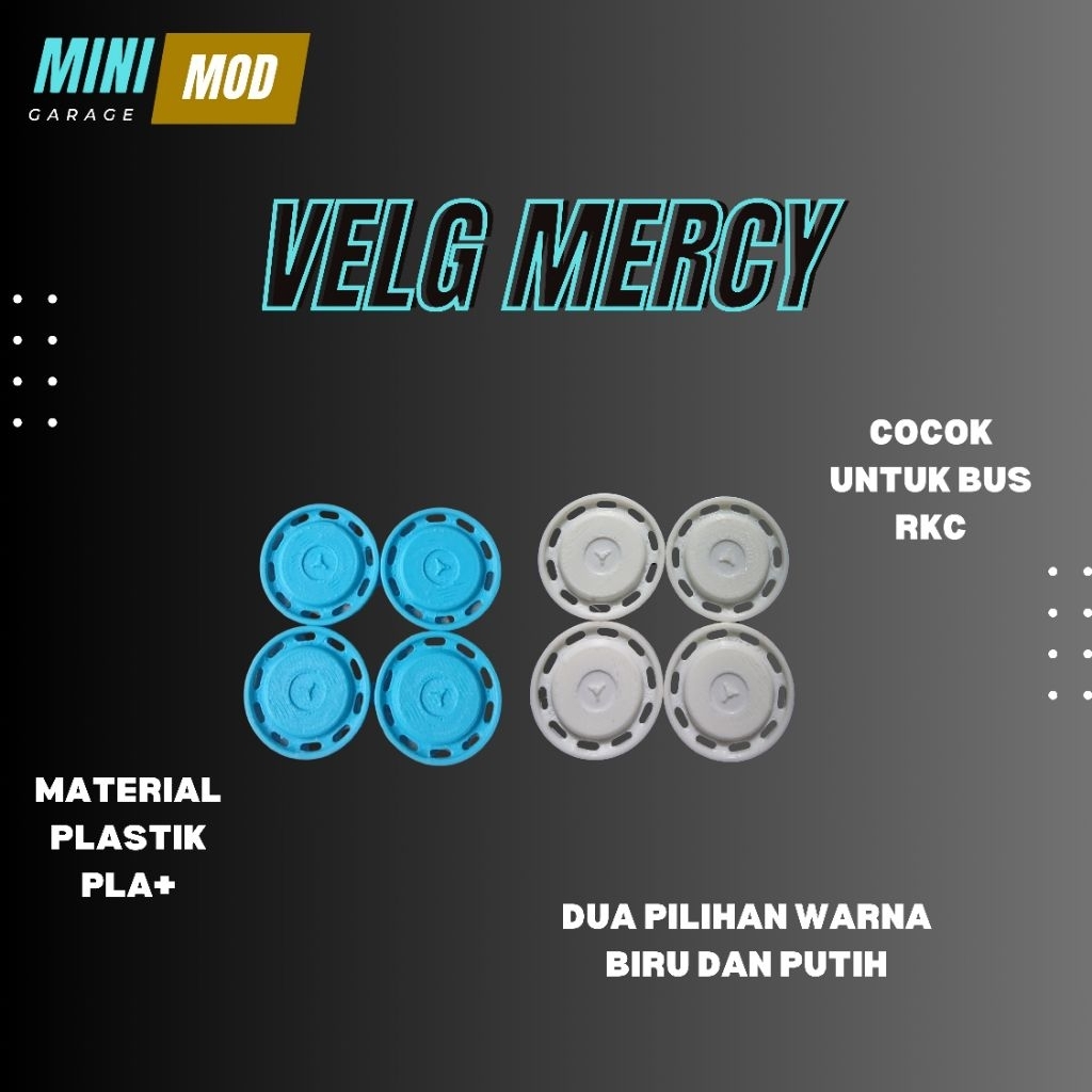 VELG MERCEDES MINIATUR BUS RKC / AKSESORIS RKC