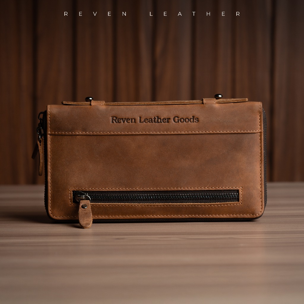 Handbag Kulit asli Premium Tas Tangan Pria Terbaru 100% Original Kulit Sapi Asli