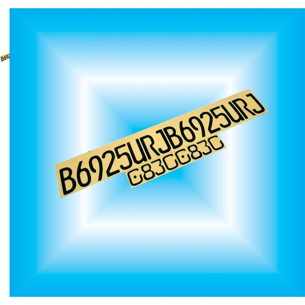 cutting stiker huruf dan angka plat nomor motor mobil