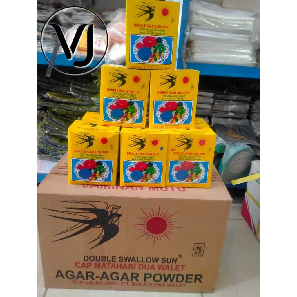 

Agar-agar Powder Merk Double Swallow Sun – Netto 7gr