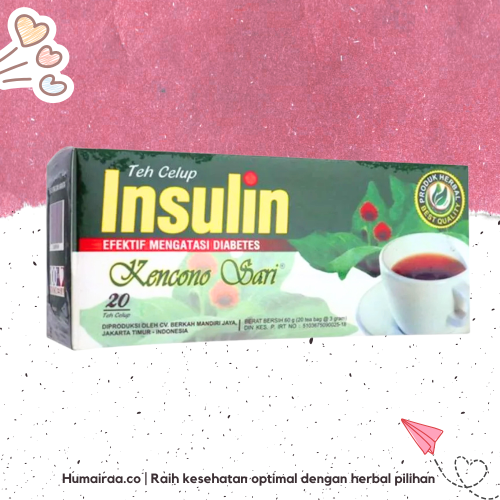 

Teh Celup Insulin Kencono Sari 20 Kantong 100% ORIGINAL TANPA RAGU OBAT HERBAL BPOM HALAL MUI DINKES PIRT
