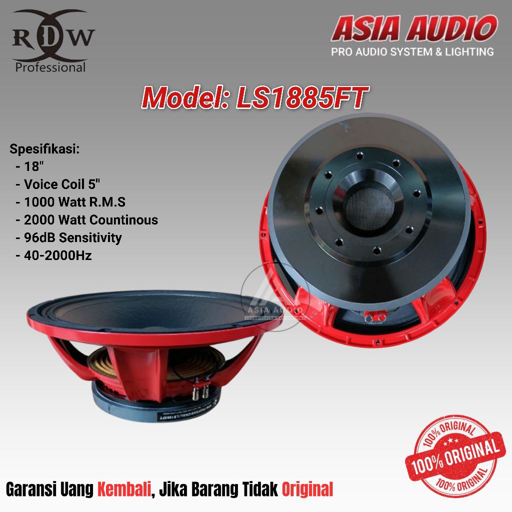 SPEAKER COMPONENT RDW LS1885FT