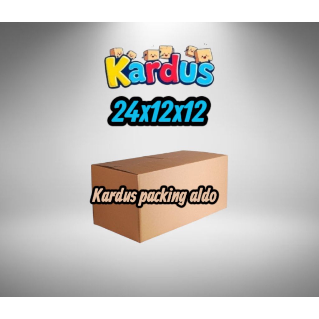 

kardus box packing 24x12x12