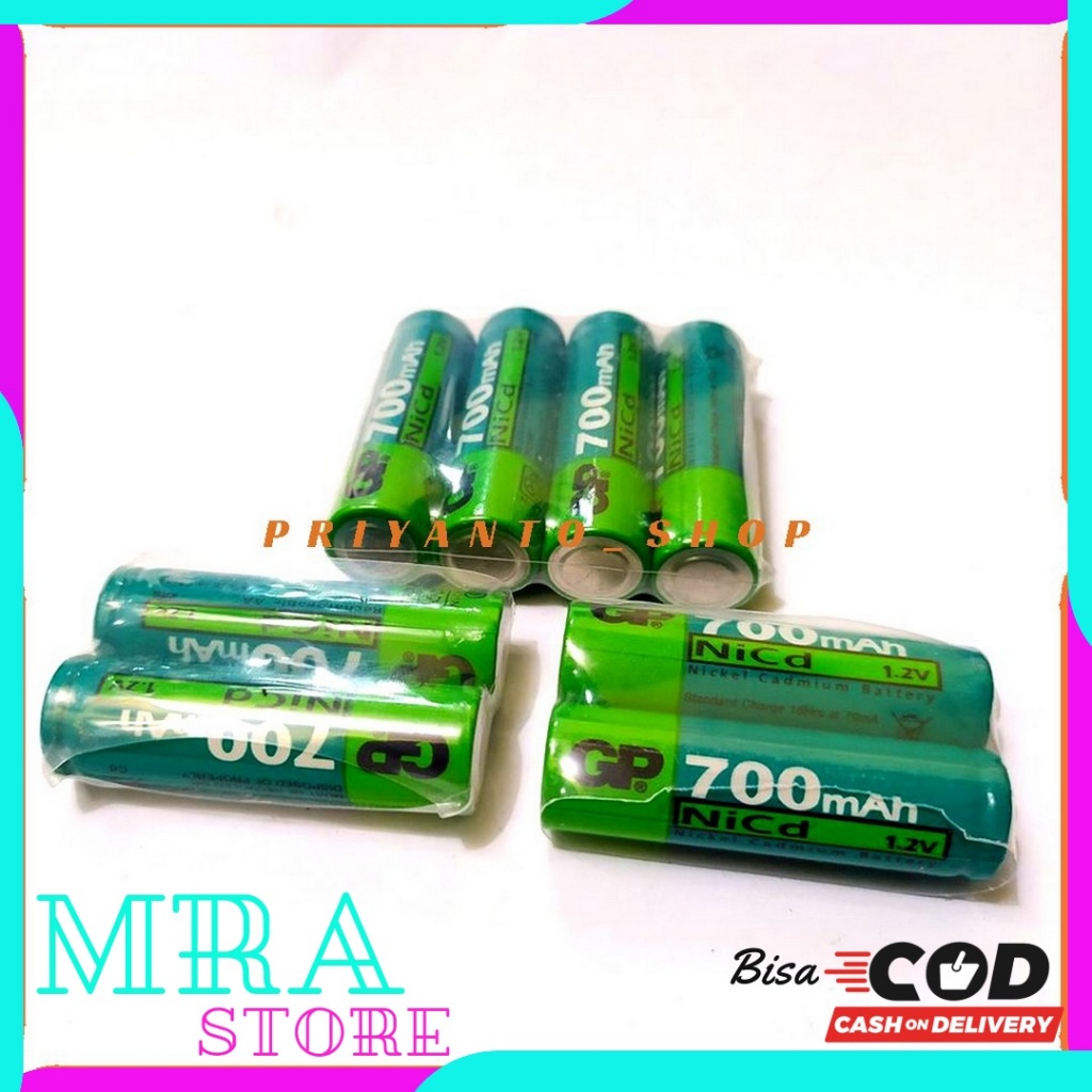 Battery Batrei baterai Cas AA GP 700mAh untuk Mainan Tamiya Dll 2 BIJI